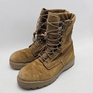 Belleville AFTWC Coyote Brown Gore-Tex Military Flight Boots Vibram 10.5 W USA